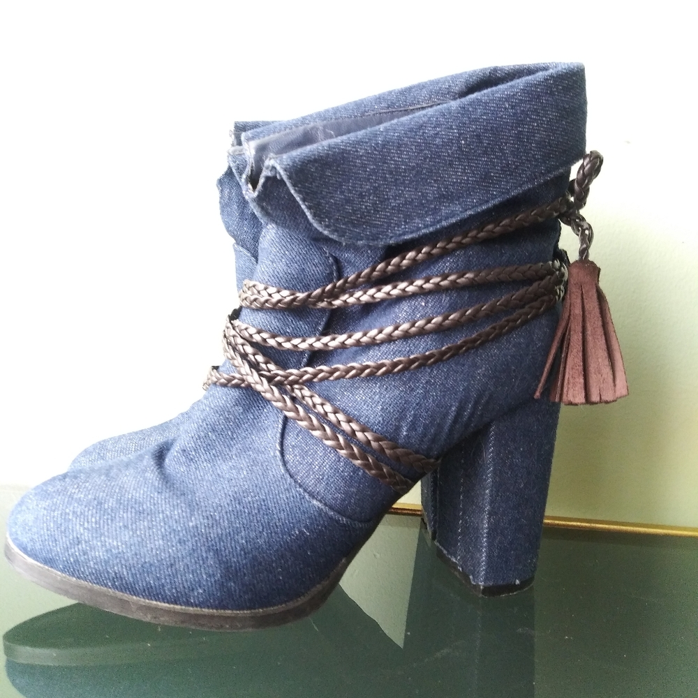 Denim Ankle Boots